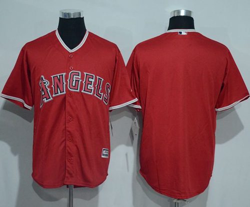Angels of Anaheim Blank Red New Cool Base Stitched MLB Jersey